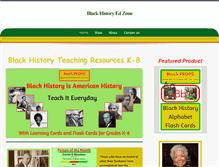 Tablet Screenshot of blackhistoryedzone.com